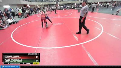 100 lbs Cons. Round 2 - Tyler Faymoville, Askren Wrestling Academy vs Conner Moser, Kimberly Wrestling Club