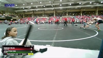 115 lbs Cons. Round 3 - Roman Mejia, Maize WC vs Stratton Cox, Salina