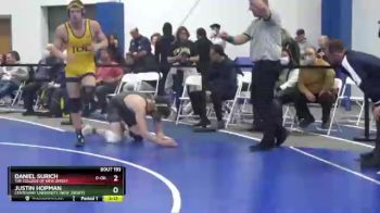 184 lbs Quarterfinal - Justin Hopman, Centenary University (New Jersey) vs Daniel Surich, The College Of New Jersey