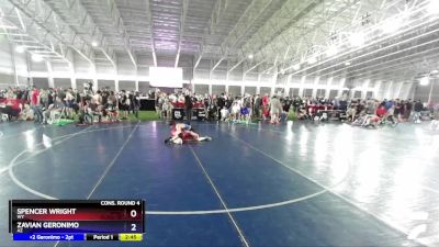 138 lbs Cons. Round 4 - Spencer Wright, WY vs Zavian Geronimo, AZ