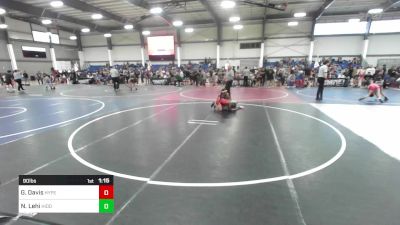 90 lbs Quarterfinal - Greyson Davis, Hyperbolic WC vs Nakoah Lehi, Hidden Springs Wolves