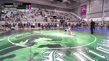 U17 Women - 73 lbs Cons. Round 6 - Elizabeth Yelle, TX vs Emily Carvalho, CA