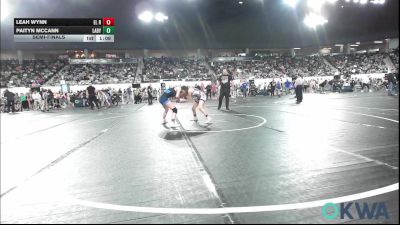 105 lbs Semifinal - Leah Wynn, El Reno Wrestling Club vs Paityn McCann, Lady Outlaw Wrestling Academy