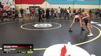 126 lbs Cons. Round 1 - Brayden Sebold, Wellington vs Reece Grubbs, Torrington