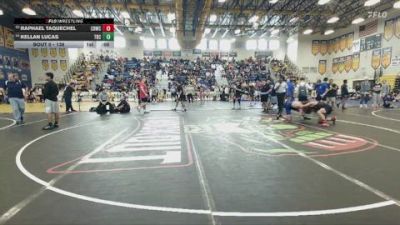 138 lbs Cons. Round 5 - Raphael Taquechel, Lake Highland Prep vs Kellan Lucas, Rogue Wrestling Academy