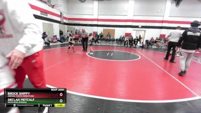 45-50 lbs Cons. Round 2 - Brock Shippy, Odessa Youth Wrestling vs Declan Metcalf, Excelsior Springs