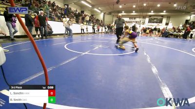 49 lbs 3rd Place - Luke Sandlin, Vian Wrestling Club vs Bryker Smith, Salina Wrestling Club