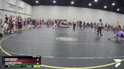 130 lbs 1st Place Match - Conner Beaudin, James F. Byrnes vs Josh Brown, Carolina Reapers