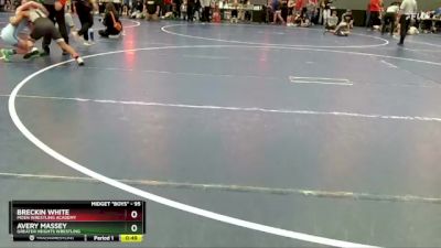 95 lbs Cons. Round 1 - Avery Massey, Greater Heights Wrestling vs Breckin White, Moen Wrestling Academy