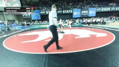 Boys 1A 165 lbs 1st Place Match - Jance Novak, Cashmere vs Gage Stutesman, Montesano