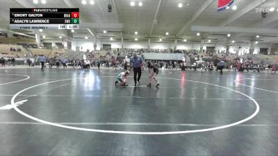 100 lbs Cons. Round 1 - Adalyn Lawrence, Stars Wrestling Club vs Emory Galyon, Pigeon Forge Wrestling Club