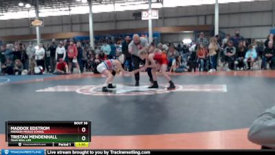 85 lbs Quarterfinal - Tristan Mendenhall, Team Real Life vs Maddox Edstrom, Madison Middle School