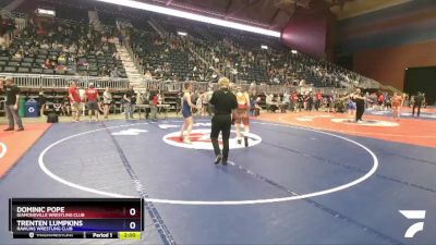 150 lbs 3rd Place Match - Dominic Pope, Diamondville Wrestling Club vs Trenten Lumpkins, Rawlins Wrestling Club