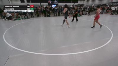 138 lbs Cons. Sub-rd Of 32 - Brandon Madera, South Side Wrestling Club vs Talon Berg, Victory School Of Wrestling