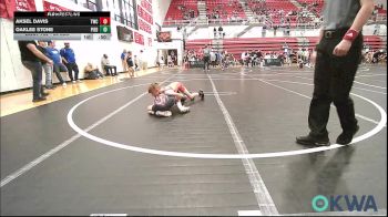 64 lbs Round Of 16 - Aksel Davis, Tahlequah Wrestling Club vs Oaklee Stone, Piedmont
