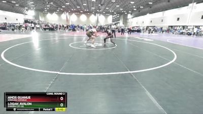 144A Cons. Round 2 - Logan Avalon, Garden City HS vs Amos Guanue, Dowling Catholic