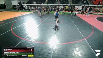 130 lbs Semifinal - Zoe Ortiz, Idaho vs Sienna Mickelson, Alaska