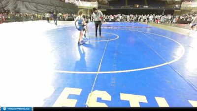 76 lbs Quarterfinal - Vera Goedl, Steelclaw Wrestling Club vs Avery Cunningham, Prometheus Wrestling Club