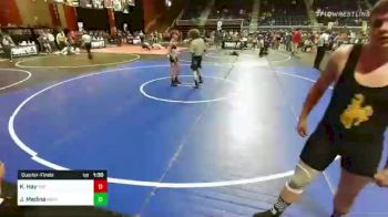 88 lbs Quarterfinal - Kirklin Hay, Top Of The Rock WC vs James Medina, High Elevation