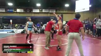 145 lbs Quarterfinal - Jonathan Malovich, Platte Valley vs Ismael Ramirez, Dodge City