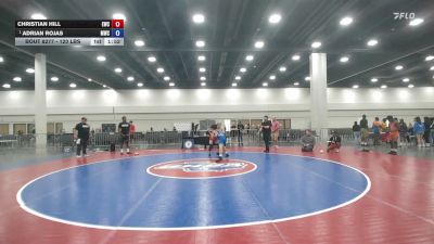 120 lbs 3rd Place Match - Christian Hill, Elevate Wrestling Club vs Adrian Rojas, Miami Wrestling Club