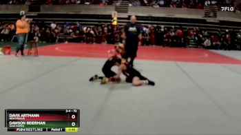 72 lbs Cons. Round 1 - Dawson Beierman, Sauk Rapids vs Davis Artmann, New Prague