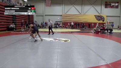 149 lbs Champ. Round 2 - Sammy Mendoza, Grand View (Iowa) vs Gavin Kiger, Cornell College