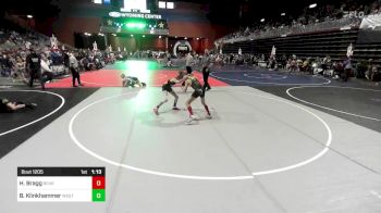 86 lbs Round Of 16 - Hudson Bragg, Bear Cave vs Bentley Klinkhammer, West Central