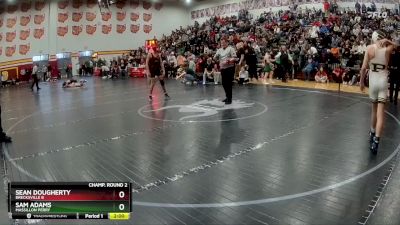 106 lbs Champ. Round 2 - Sean Dougherty, Brecksville B vs Sam Adams, Massillon Perry