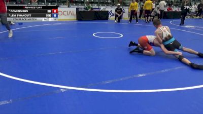 120 lbs 5th Place Match - Dom Bevans, Hawkeye Wrestling Academy vs Levi Swancutt, Big Game Wrestling Club