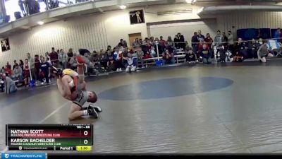 88 lbs Semifinal - Nathan Scott, Bulldog Premier Wrestling Club vs Karson Bachelder, Maurer Coughlin Wrestling Club