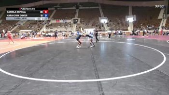 124 lbs Cons. Semi - Daniela Espinal, Montreat vs Kara-lynn Dover, Roundtree Wrestling Academy