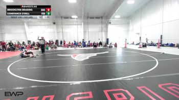 105 lbs Rr Rnd 1 - Brooklynn Brading, Choctaw Girls A vs Constance O'dell, Perry Girls Wrestling Club