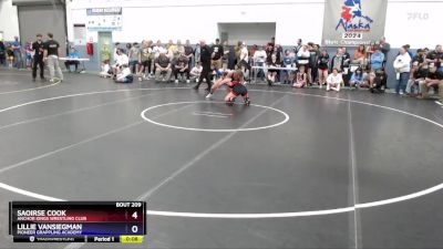 135 lbs Round 3 - Saoirse Cook, Anchor Kings Wrestling Club vs Lillie VanSiegman, Pioneer Grappling Academy