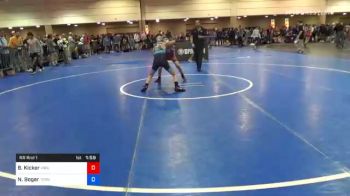 97 lbs Prelims - Brennan Kicker, Virginia vs Nathaniel Boger, Tennessee