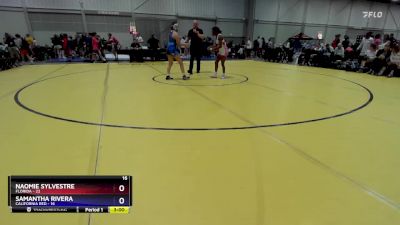 120 lbs Round 1 (6 Team) - Naomie Sylvestre, Florida vs Samantha Rivera, California Red