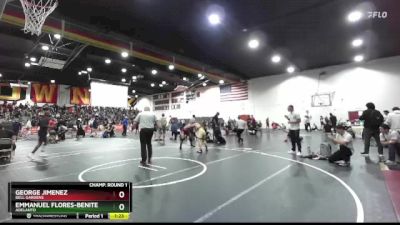 132 lbs Champ. Round 1 - George Jimenez, Bell Gardens vs Emmanuel Flores-Benitez, Adelanto