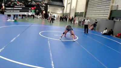 111-122 lbs 1st Place Match - Izabella Martinez, Las Animas vs Sawyer Swarm, Kearney Matcats