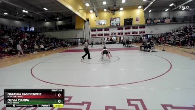 114 lbs 1st Place Match - Olivia Ciampa, Palo Verde vs Natasha Kasprowicz, Boulder Creek