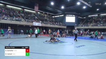 120 lbs Quarterfinal - Aaden Schiefer, York vs Dylan Hetzel, Turnersville