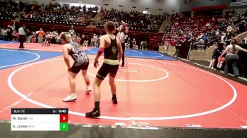 90 lbs Final - Myles Gover, Vinita Kids Wrestling vs Ashton Jones, Broken Arrow Wrestling Club