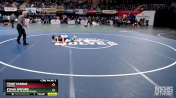 103 lbs Cons. Round 2 - Ethan Shepard, Redington Sr. Jr/Sr High School vs Trent Dundas, Cordova