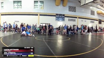 165 lbs Round 1 - Justin Hettinger, Unattached vs Eric Streeval, Columbus North Wrestling Club