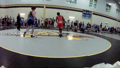 157 lbs Quarterfinal - Carnell Baker, Whiteland Wrestling Club vs Matthew Staples, Midwest Regional Training Center