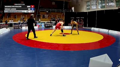 74kg 3rd Place Match - Magnus McCrackin, Burnaby Mountain Wrestling Club vs Devan Larkin, Edmonton Wrestling Club