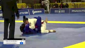 RAFAELA RIBEIRO GUEDES vs LARISSA DIAS DE ALMEIDA 2022 World Jiu-Jitsu IBJJF Championship