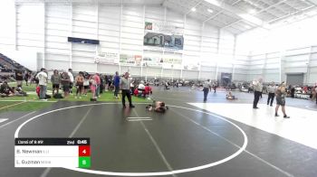 62 lbs Consi Of 8 #2 - Bentley Newman, Illinois Valley vs Liam Guzman, Mohave WC