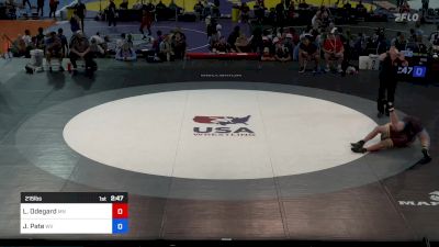 215 lbs Rnd Of 128 - Landon Odegard, MN vs Jackson Pate, WV