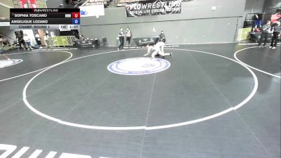 105 lbs Champ. Round 1 - Sophia Toscano, Red Wave Wrestling vs Angelique Lozano