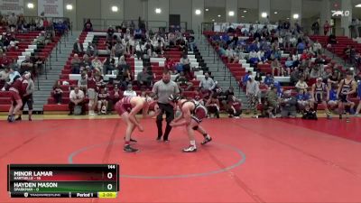 144 lbs Round 4 (16 Team) - Hayden Mason, Sparkman vs Minor Lamar, Hartselle